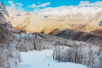 Штормовое предупреждение объявлено из-за снегопада в горах Сочи