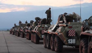 Колонна военной техники пересекла российско-абхазскую границу