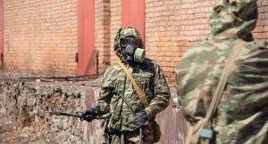 Военные Черноморского флота России провели дезинфекцию 15 объектов в Абхазии
