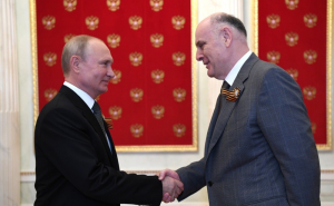 Аслан Бжания и Владимир Путин обменялись поздравлениями с Днем Победы в ВОВ
