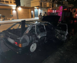 В Сухуме на улице Лакоба сгорел автомобиль